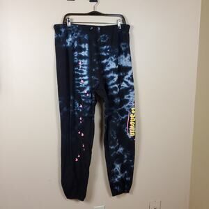By Samii Ryan Black Tie-dye 'Your Star Sign is Showing" Jogger Sweatpants XXL